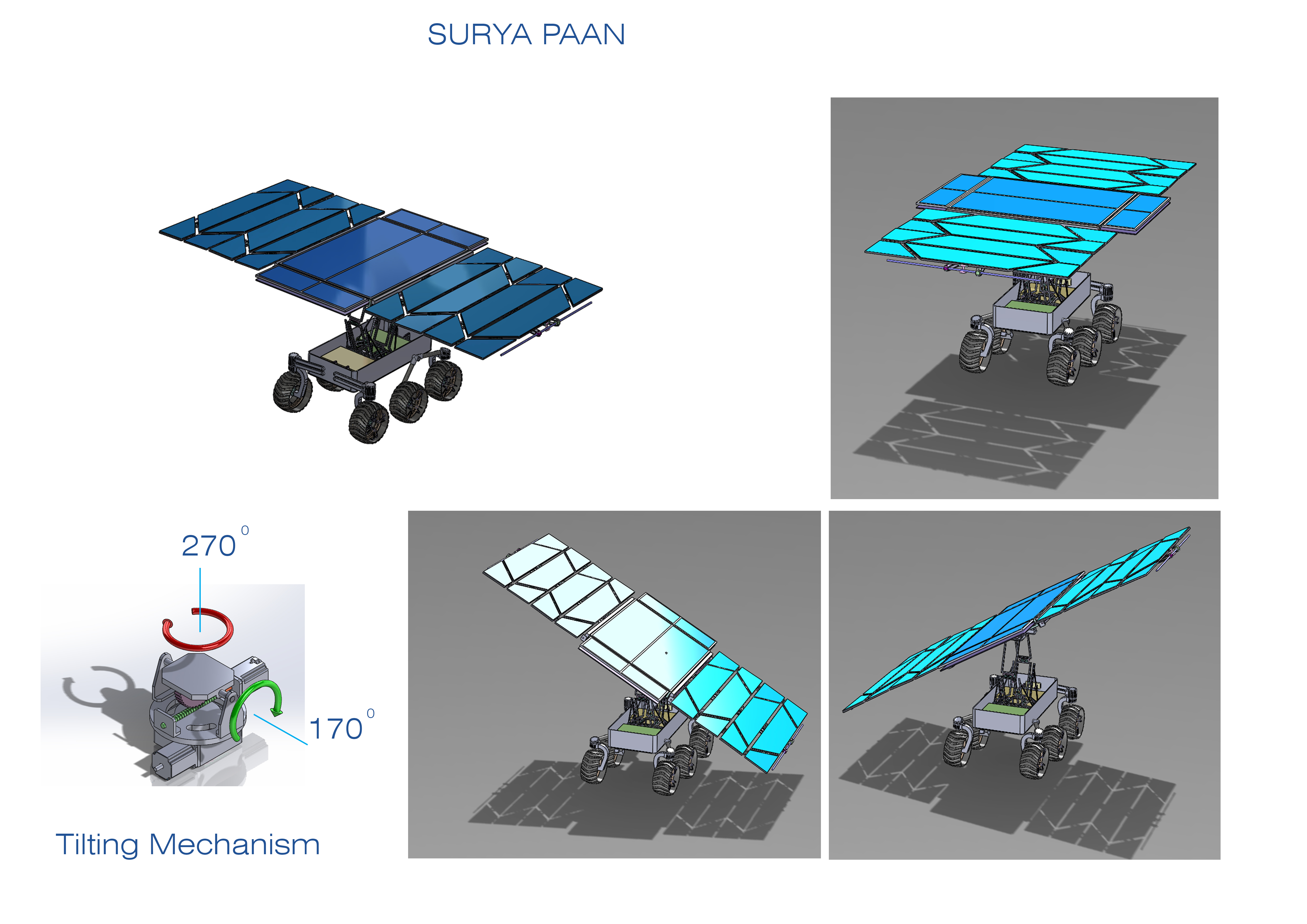 SURYA-PAAN折叠型月球车火星车3D数模图纸 Solidworks设计